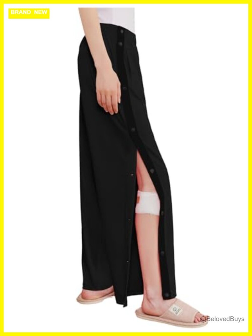 Tear Away Pants Women Side Snap Open Bottom Sweatpants Recovery